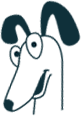 Decorative background shape for Pit Bull FAQ section